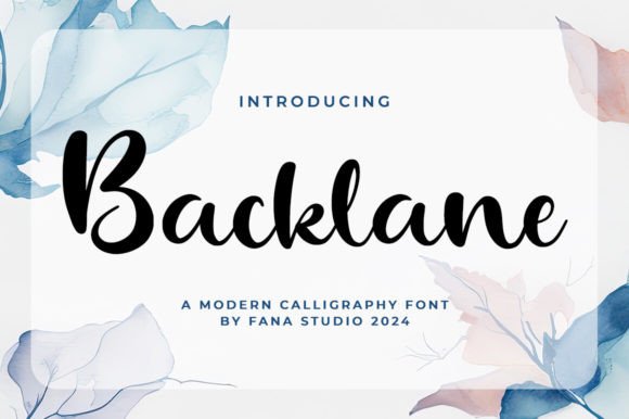 Backlane Font: Adding Elegance to Brand Identity