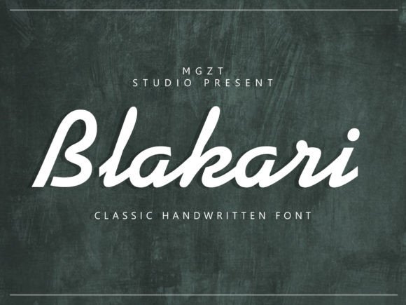 Blakari Font: Vintage Charm for Handmade Labels