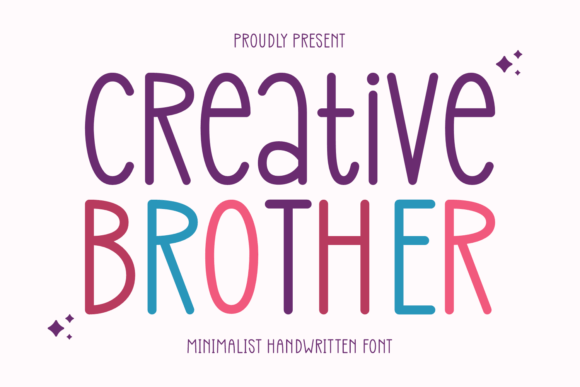 Creative Brother Font: Minimalist Handwritten Style for Makers