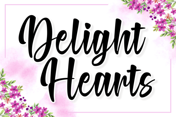 Delight Hearts Font: A Handwritten Typeface for Branding