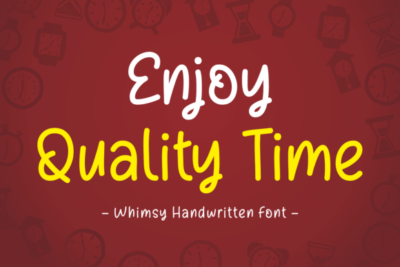 Enjoy Quality Time Font: A Designer’s Branding Test