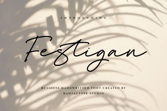Festigan Font: Elegant Script for Small Business Branding