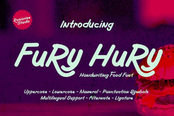 Fury Hury Font: Adding Handwritten Charm to Food Branding