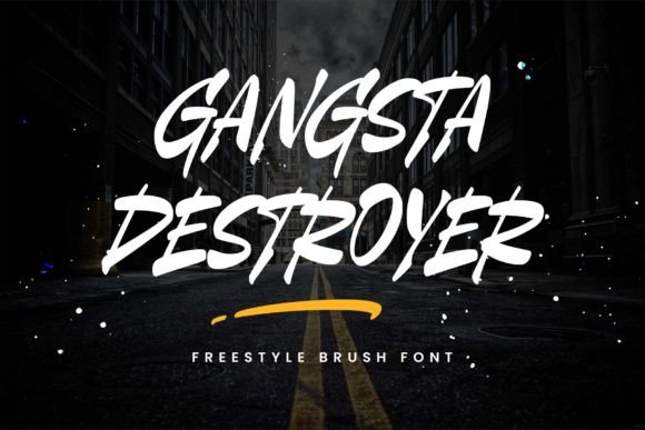 Gangsta Destroyer Font: Bold Branding for Small Business