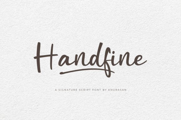 Handfine Font: Elegant Script for Crafters