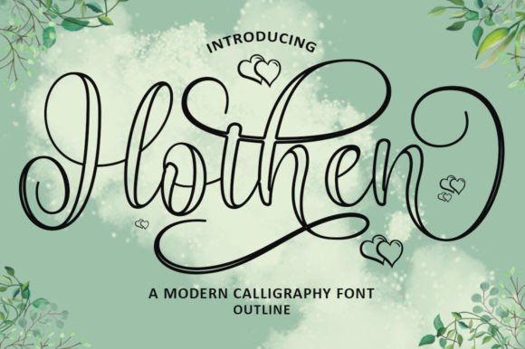 Hothen Outline Font: A Handwritten Typeface for Branding