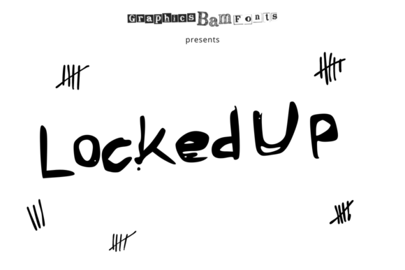 Locked Up Font: Authentic Texture for Handmade Crafts