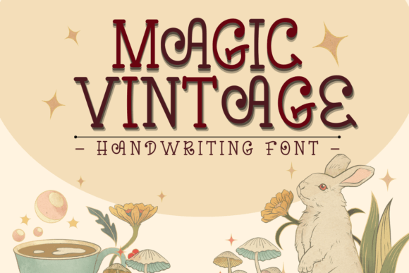 Magic Vintage Font for Retro Web Design