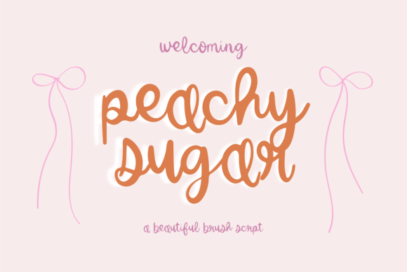 Peachy Sugar Font: Sweet Script for Handmade Labels
