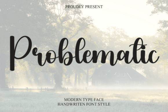 Problematic Font: Elegant Signature Script for Makers