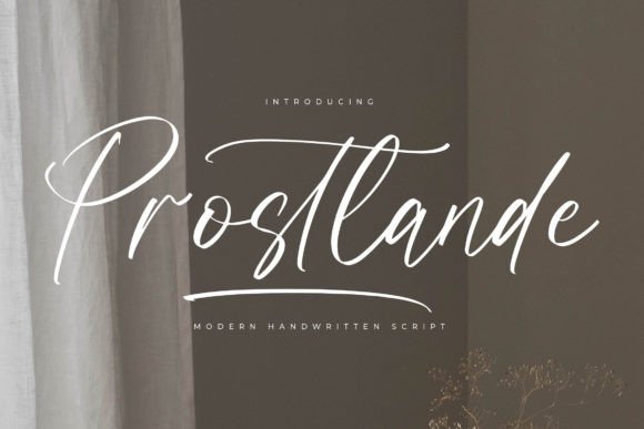 Prostlande Font: A Luxury Script for Brand Identity