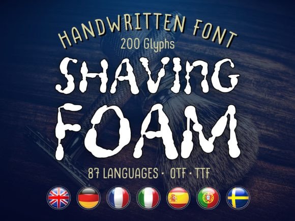 Shaving Foam Font: A Playful Script for Branding
