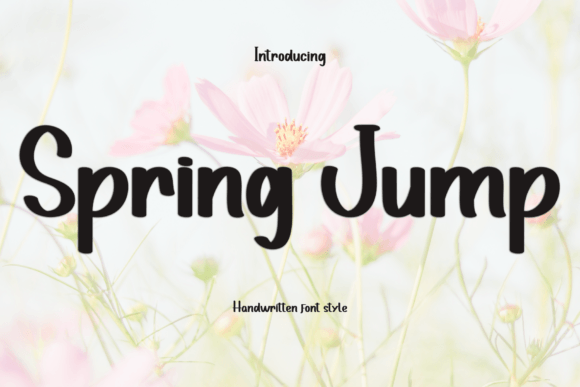Spring Jump Font: Modern Handwritten Style for Crafters