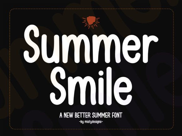 Summer Smile Font: A Playful Brush Typeface for Editorial Design