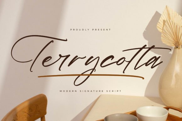 Terrycotta Font: Elevating Editorial Design with Elegant Script