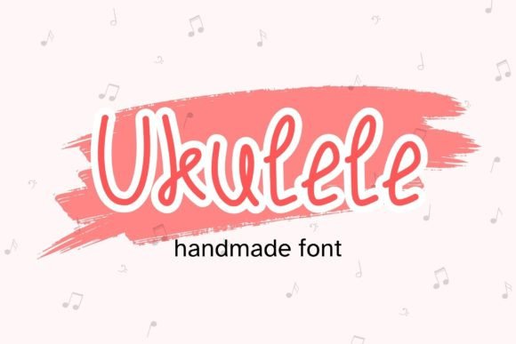 Ukulele Font: Modern Handwritten Style for Crafters