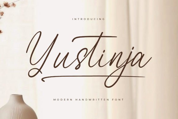 Yustinja Font: Elegant Script for Editorial Layouts